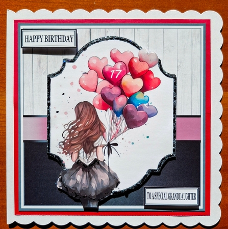 GIRL WITH HEART BALLOONS by S.Elisabet Osborn Wright