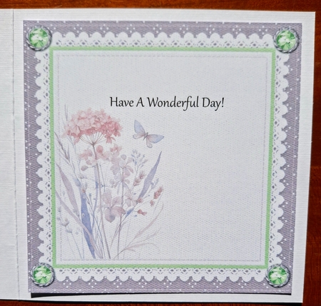 Wildflowers 7.5 Inch Square Blank Insert by S.Elisabet Osborn Wright