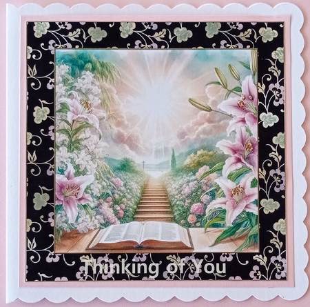 3 Floral sympathy card fronts/toppers  by S.Elisabet Osborn Wright