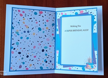 A5 Birthday Insert by S.Elisabet Osborn Wright