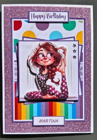 Quirky Yoga Mini Kit 5x7 (3) by S.Elisabet Osborn Wright