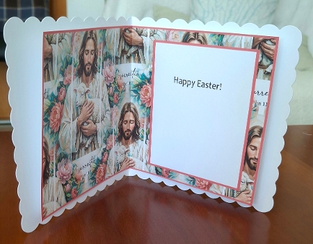 I Am The Resurrection & The Life - 6x6 Insert by S.Elisabet Osborn Wright