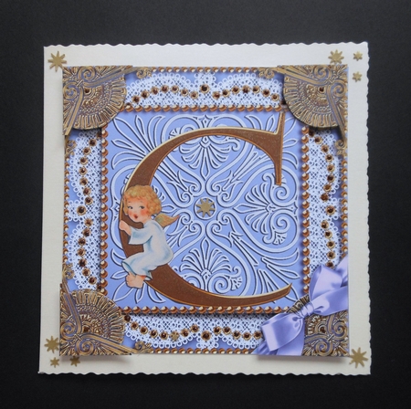 Angel C Monogram 8inch Picture Sheet by S.Elisabet Osborn Wright