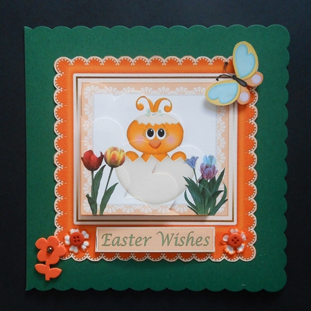 Easter Egg & Chick Pyramid Topper 2 by S.Elisabet Osborn Wright