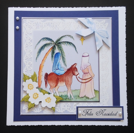 Going to Bethlehem Christmas Decoupage Sheet by S.Elisabet Osborn Wright