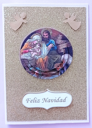 Nativity Card Front Stacker Sheet by S.Elisabet Osborn Wright