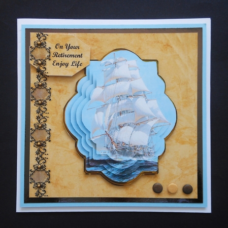 Sailing Ship with Easy Pyramid Layers by S.Elisabet Osborn Wright