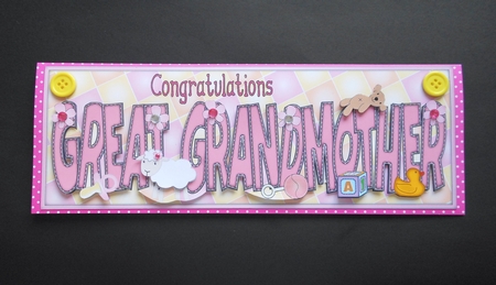 Congratulations Great Grandmother Large Dl by S.Elisabet Osborn Wright