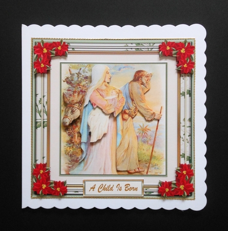 Christmas Child is Born 8 x 8ins Mini Kit by S.Elisabet Osborn Wright
