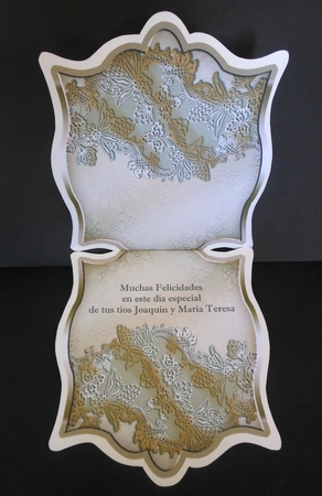 Cream Wedding Invitation by S.Elisabet Osborn Wright
