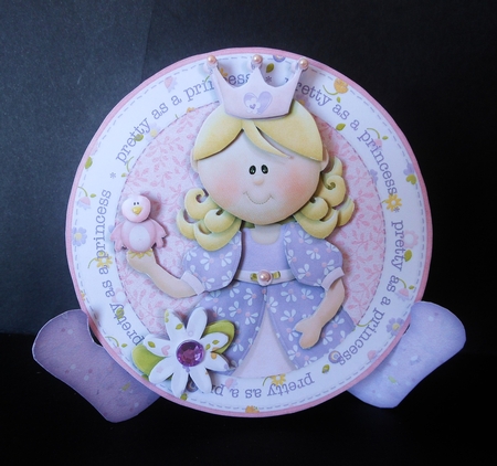 Pretty as a Princess Decoupage Plate Card Kit by S.Elisabet Osborn Wright