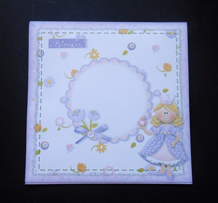 Pretty as a Princess Decoupage Plate Card Kit by S.Elisabet Osborn Wright
