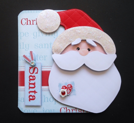 I Believe in Santa Shaped Fold Card Kit by S.Elisabet Osborn Wright
