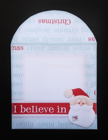 I Believe in Santa Shaped Fold Card Kit by S.Elisabet Osborn Wright