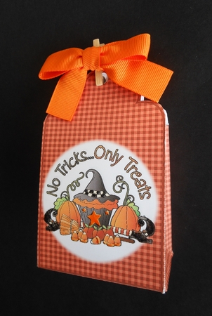 No Tricks Only Treats Treat Bag by S.Elisabet Osborn Wright