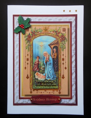 Beautiful Nativity Scene in Pyramid by S.Elisabet Osborn Wright