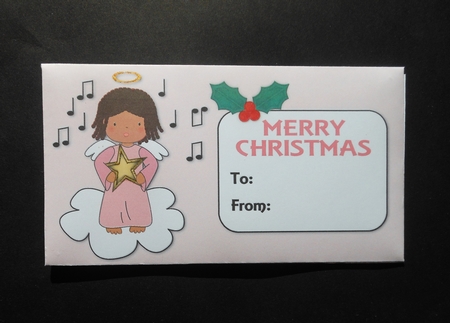 Christmas Angel with Star Money Wallet 3 by S.Elisabet Osborn Wright