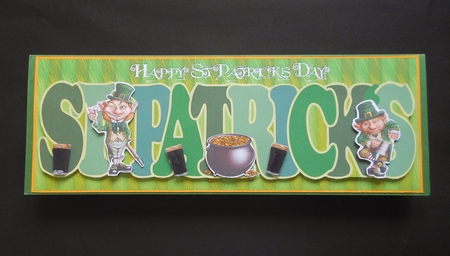 St.patrick's Day Leprechaun Large Dl Card by S.Elisabet Osborn Wright