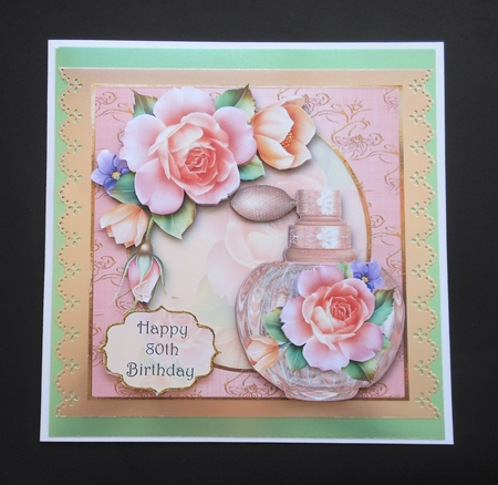 The Scent of Spring Roses 8x8 Quick Topper by S.Elisabet Osborn Wright