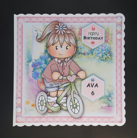 Jodie on Bike Mini Kit by S.Elisabet Osborn Wright