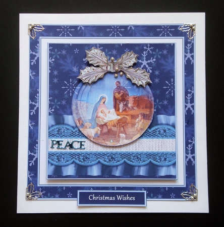Christmas Bauble Nativity Scene 3 by S.Elisabet Osborn Wright