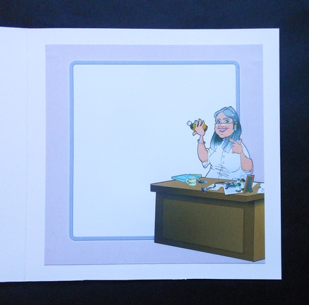 Birthday/retirement Doctor Lady 8x8 Insert by S.Elisabet Osborn Wright