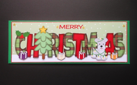 Mischievous Archie Schnauzer Christmas Large Dl by S.Elisabet Osborn Wright