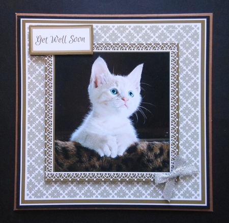 Multi Purpose Card with Kitten Image by S.Elisabet Osborn Wright