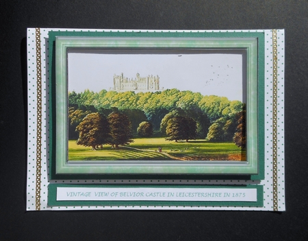 Belvoir Castle in Leicestershire 1875 Quick Card Birthday by S.Elisabet Osborn Wright