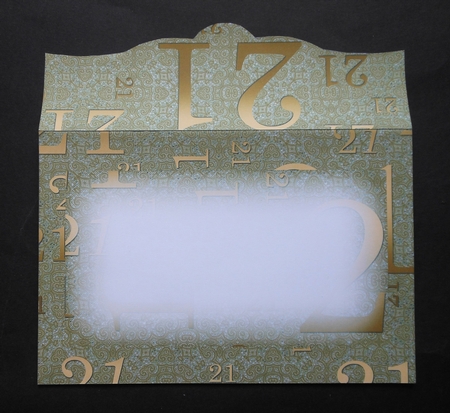 Gold Lace 21 Landscape 7x5inch Card & Envelope Mini Kit by S.Elisabet Osborn Wright
