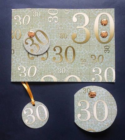 Gold Lace 30 Landscape 7x5inch Card & Envelope Mini Kit by S.Elisabet Osborn Wright