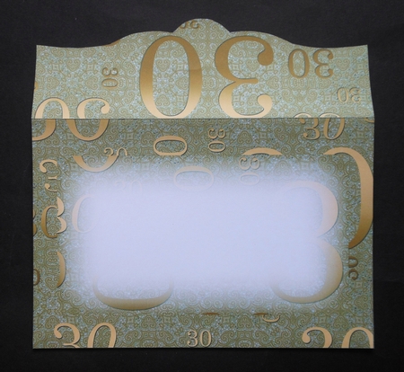 Gold Lace 30 Landscape 7x5inch Card & Envelope Mini Kit by S.Elisabet Osborn Wright