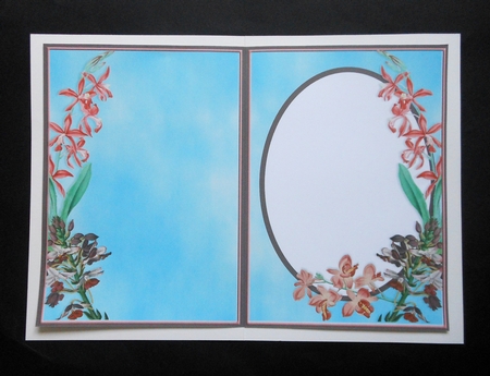 Pink & Lilac Orchid Insert by S.Elisabet Osborn Wright