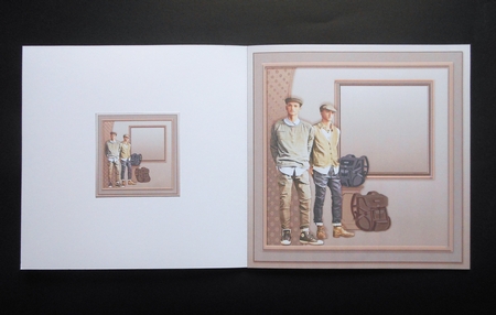 Fashion Conscious Young Men matching 8inx8in Insert Plate by S.Elisabet Osborn Wright