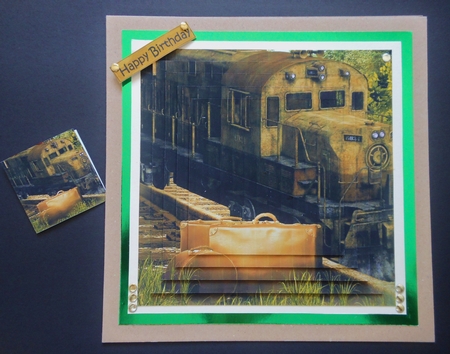 The Old Victorian Train Station 6 - Travel Adventures Insert & Tag by S.Elisabet Osborn Wright