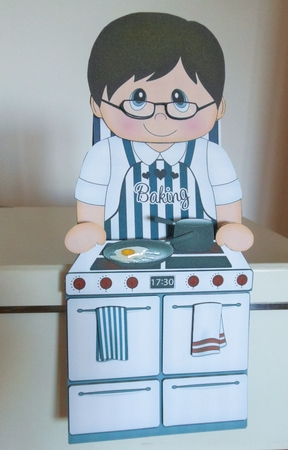 3D On the Shelf Card Kit - Little Cook Marshall is a whiz in the Kitchen by S.Elisabet Osborn Wright