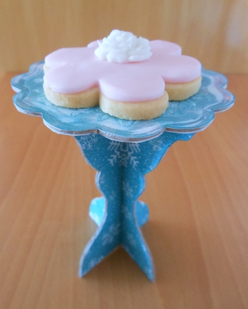 Snowflake Princess Party Single Cupcake Stands/Luminiere Table Decoration and Cupcake Wrappers by S.Elisabet Osborn Wright