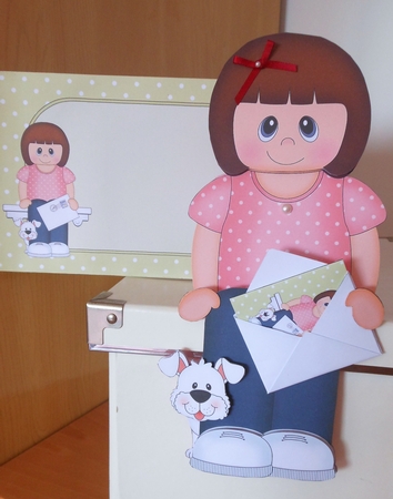 3D On the Shelf Card Kit - Marylin has a Mini Card & Envelope by S.Elisabet Osborn Wright
