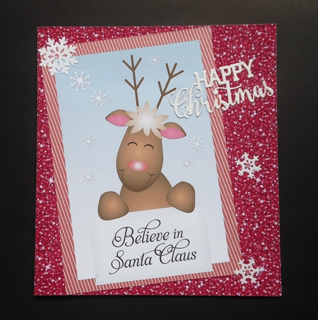 Snowflake Princess - 10 Glitter Sparkle 8x8 Papers by S.Elisabet Osborn Wright
