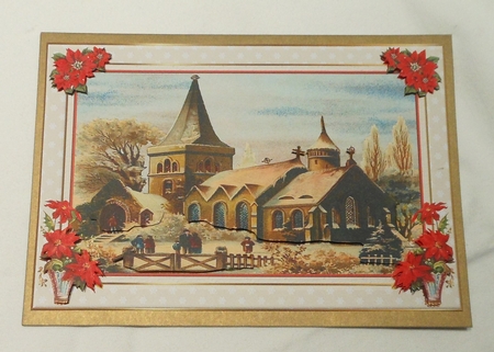 Vintage Christmas Carol Service Topper by S.Elisabet Osborn Wright