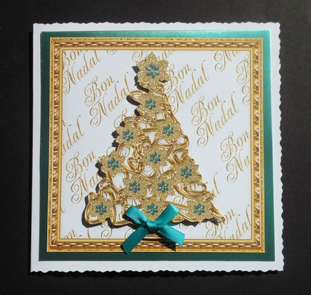 Bon Nadal Artistic Christmas Tree Topper 1 by S.Elisabet Osborn Wright