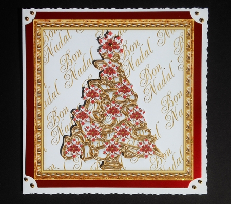 Bon Nadal Artistic Christmas Tree Topper 4 by S.Elisabet Osborn Wright