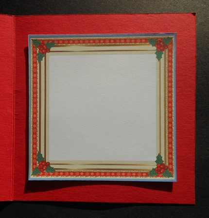 Holly Berry Blank Insert 2 by S.Elisabet Osborn Wright