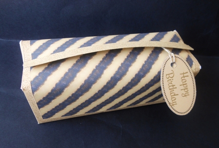 Mens Wash Bag in Gold n Black Mini Kit by S.Elisabet Osborn Wright