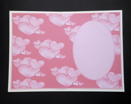 Pink Valentine Hearts Insert by S.Elisabet Osborn Wright