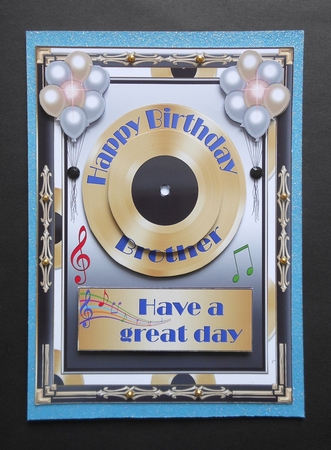 Happy Birthday Brother Topper by S.Elisabet Osborn Wright