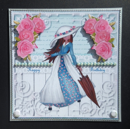 Cute Girl Quick Card 2 by S.Elisabet Osborn Wright