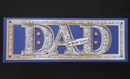 DAD - Large Letters - Large DL - Platinum by S.Elisabet Osborn Wright