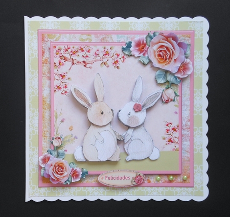 Somebunny Loves You Card Mini Kit & Decoupage by S.Elisabet Osborn Wright