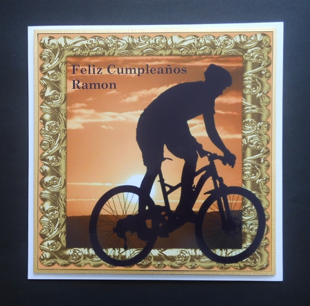 CYCLING AT DAWN - UNISEX - VARIOUS SENTIMENTS by S.Elisabet Osborn Wright
